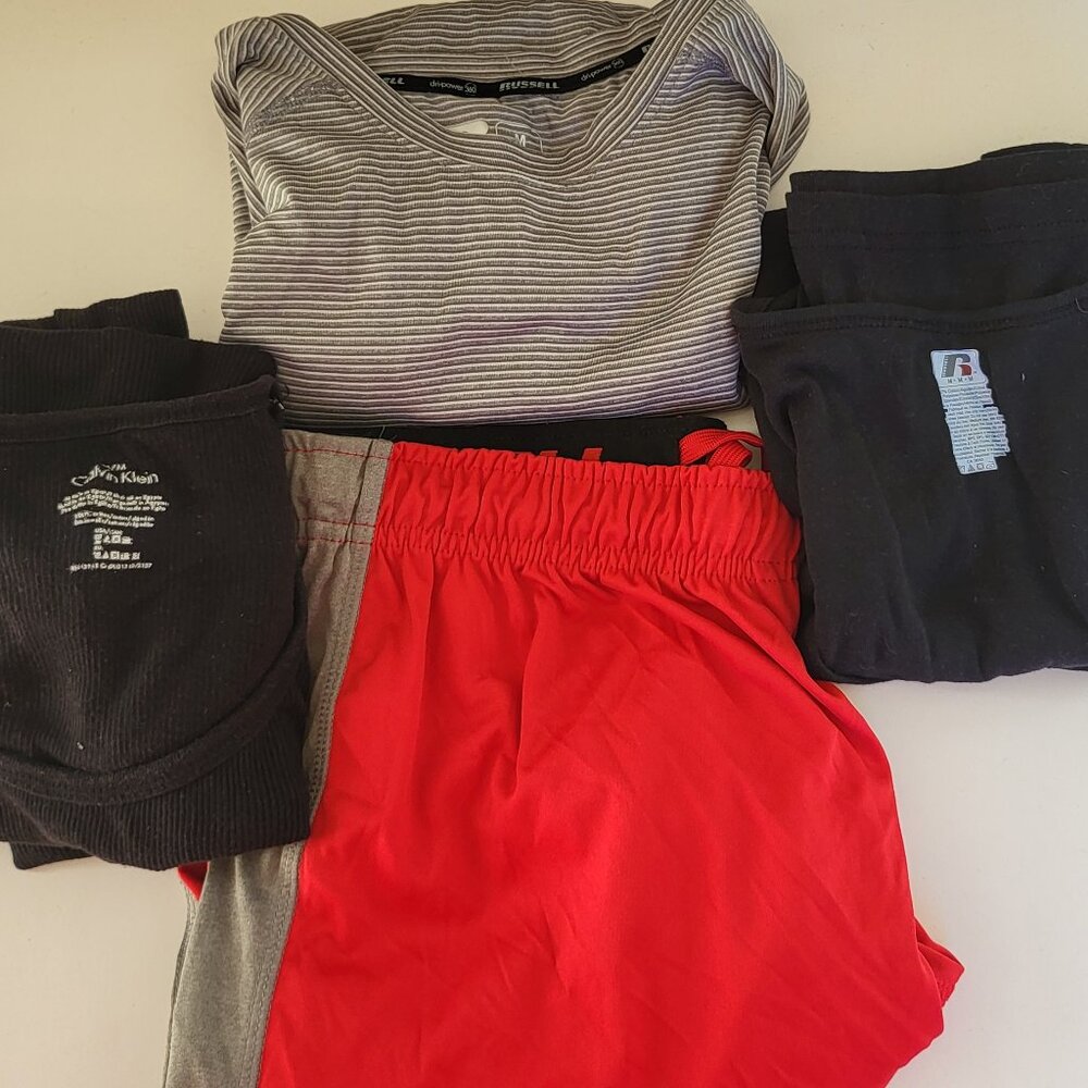 Size Medium Men's Workout/Exercise Set Short, Tanks and T-Shirt